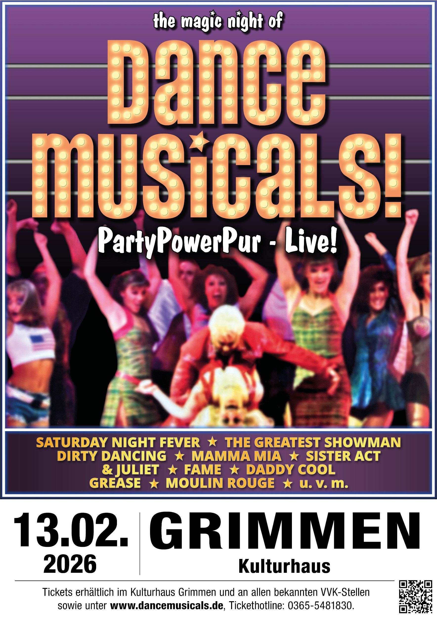 Plakt- Dance Musicals am 13.02.2026 im Kulturhaus "Treffpunkt Europas" in Grimmen