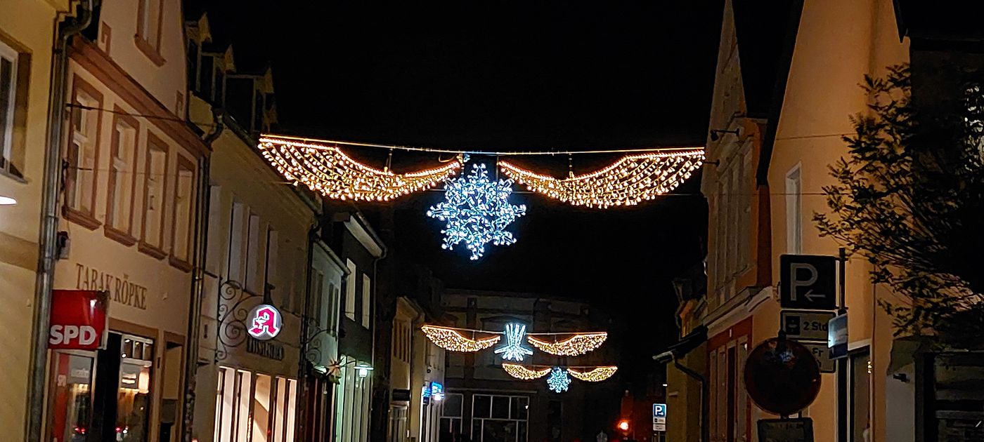 Weihnachtsbeleuchtung in der Innenstadt