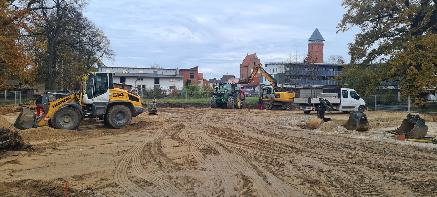 Blick auf die Baustelle.