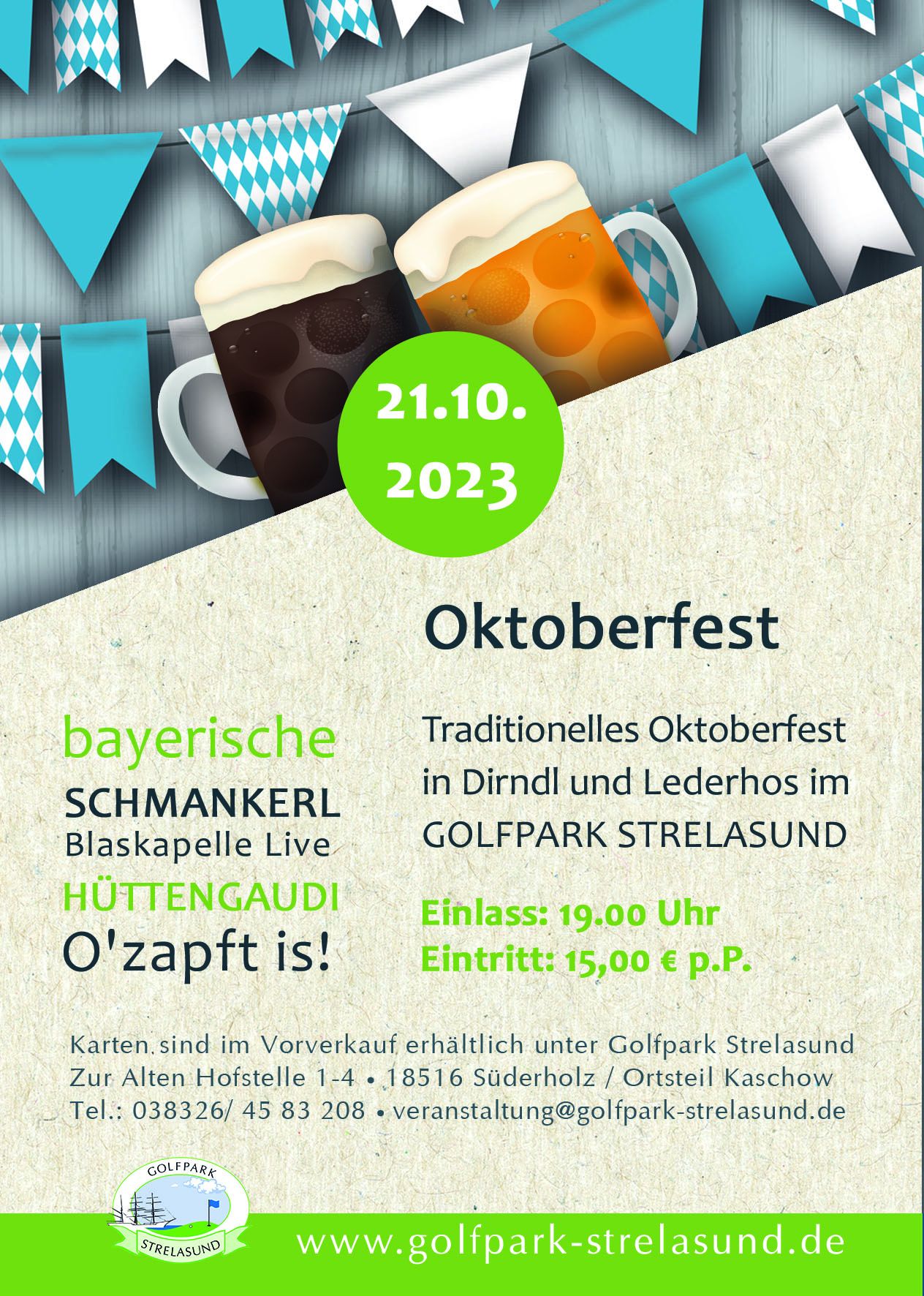 Oktoberfest im Golfpark Strelasund