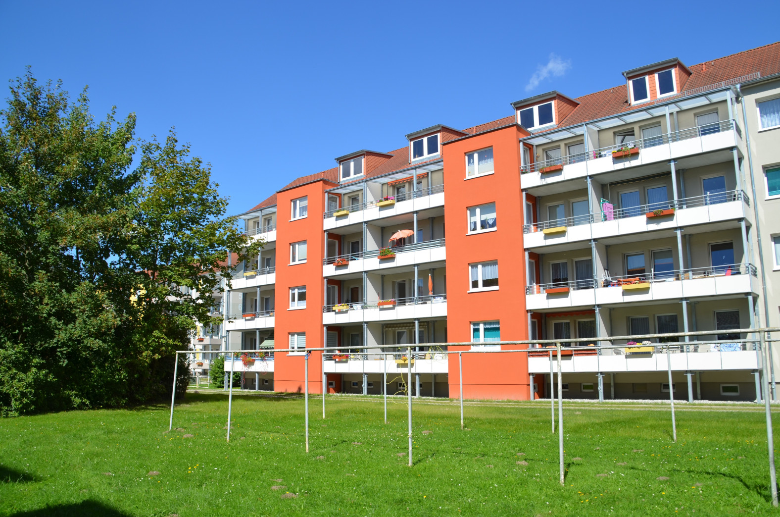 Gästewohnungen in einem Wohnblock in Grimmen