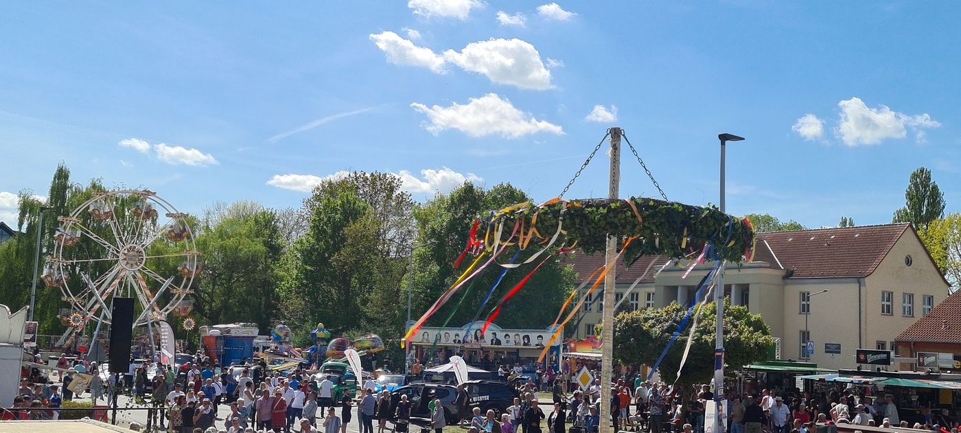 Blick auf das Festgelände