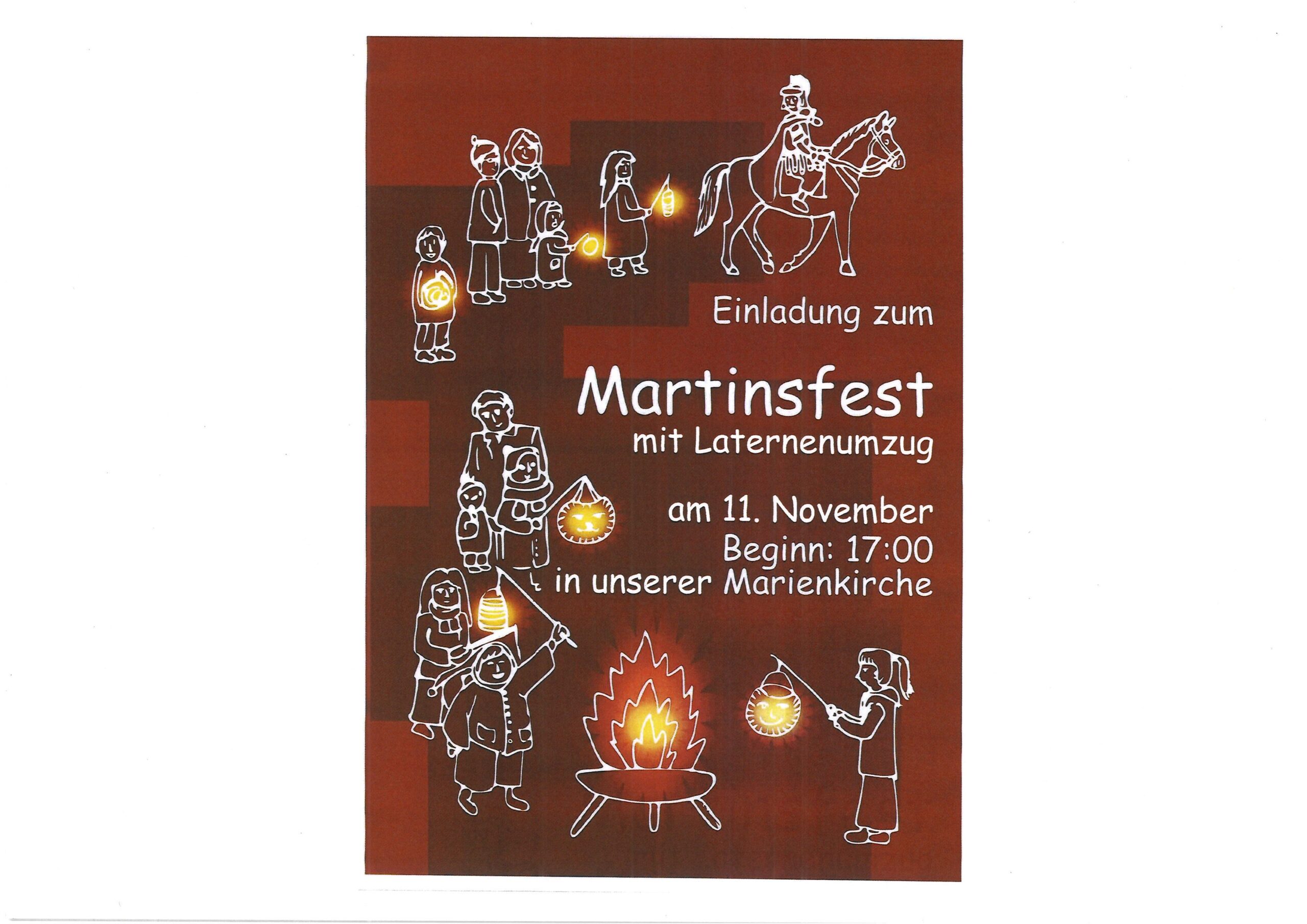 Einladung zum Martinsfest am 11.11.2026 um 17:00 Uhr in Grimmen