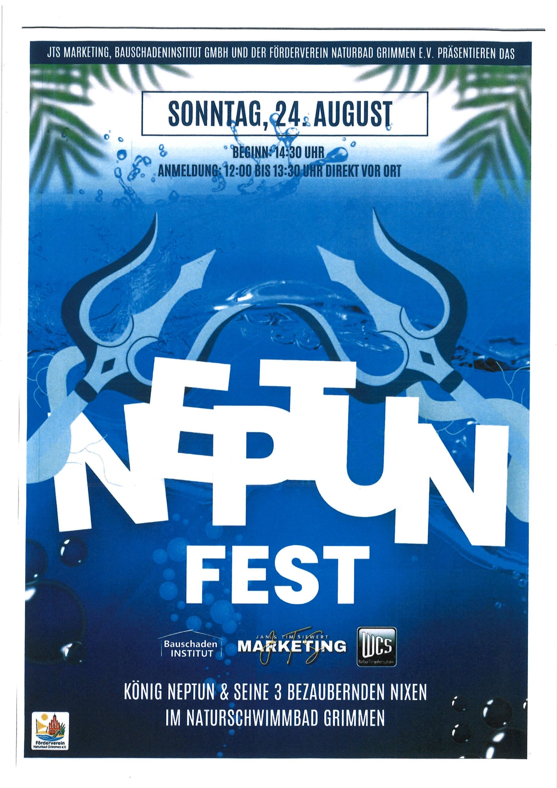 Neptun Fest im Naturschwimmbad in Grimmen ,Sonntag, den 24.08.2025