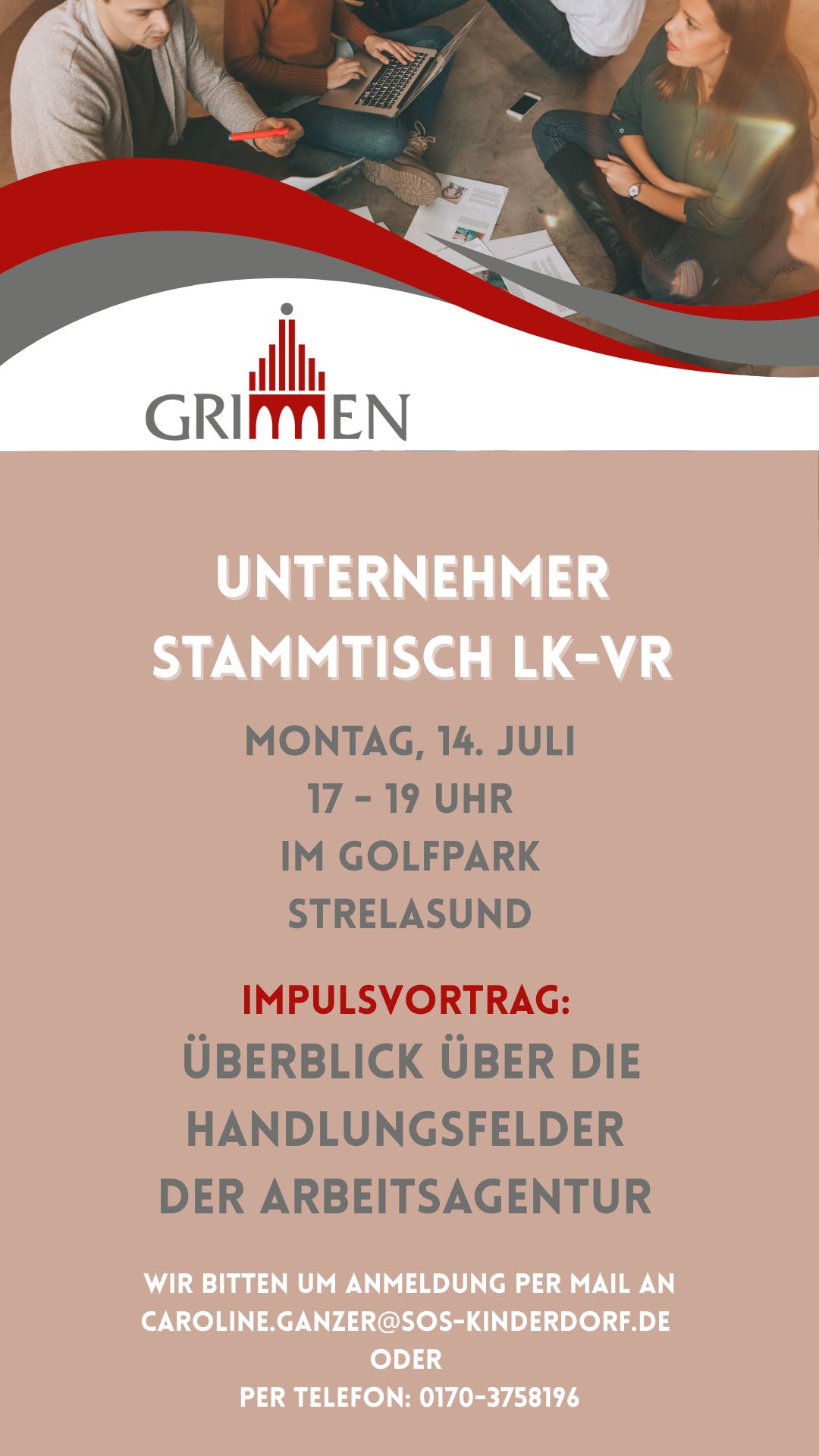 Unternehmer Stammtisch LK-VR im Golfpark Strelasund am 14. Juli 2025
