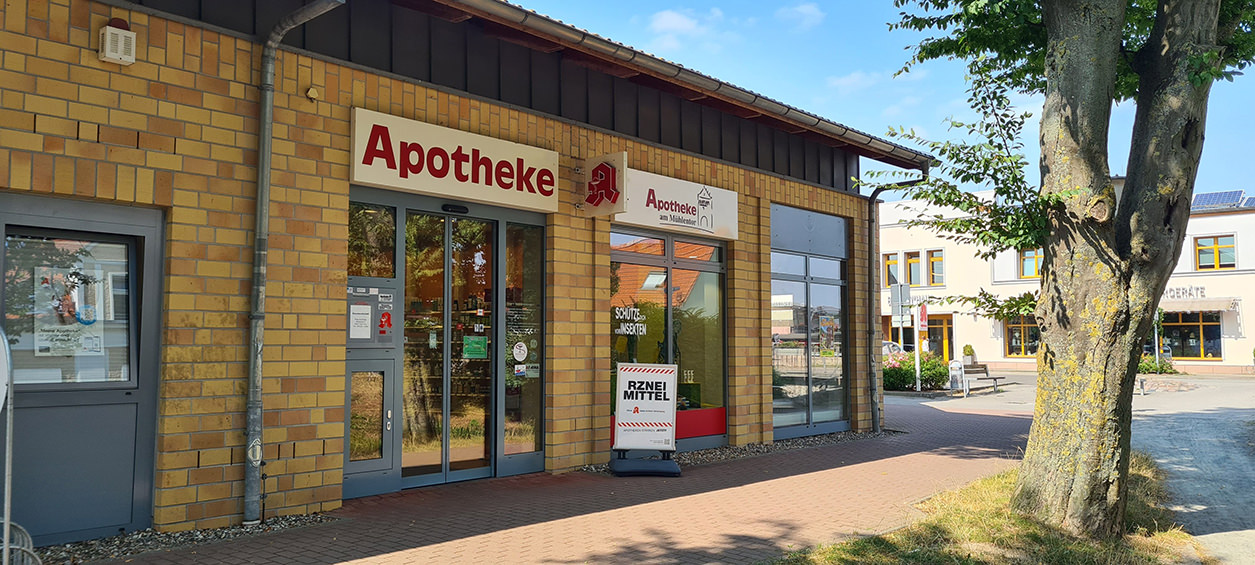 Apotheke am Mühlentor in der Stadt Grimmen, Mecklenburg Vorpommern