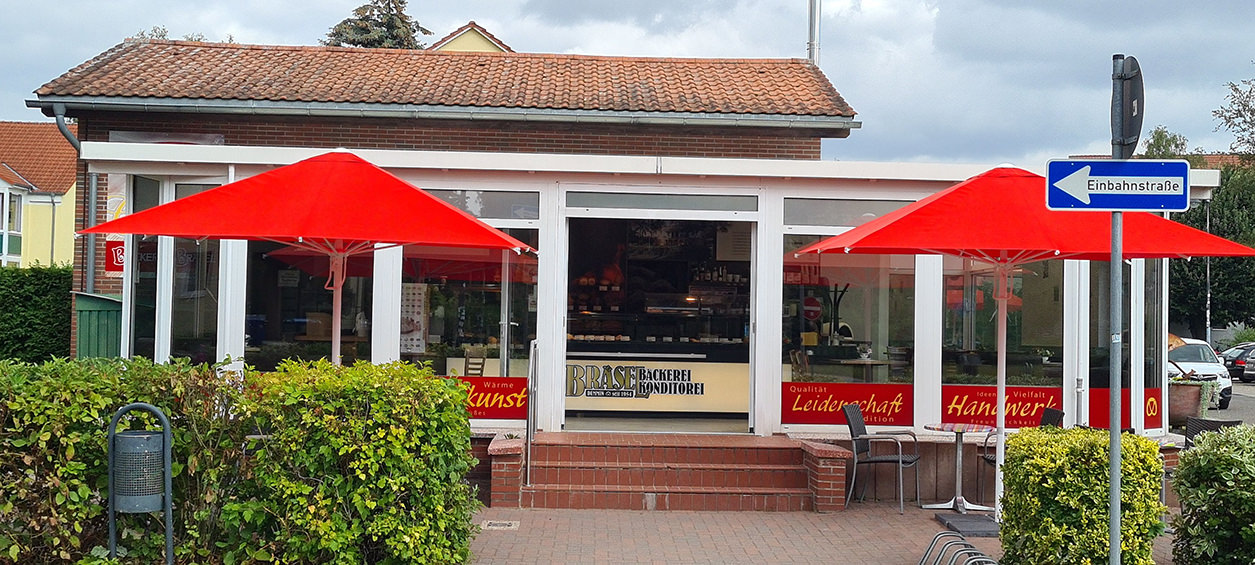 Bäckerei Bräsel in der Stadt Grimmen, Mecklenburg Vorpommern